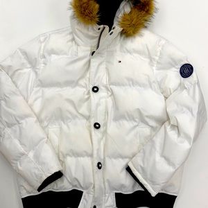 Tommy Hilfiger Fur hooded puffer jacket 3XL